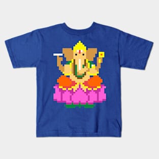 Ganesha Pixel Kids T-Shirt